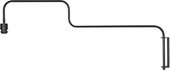 Steinhauer - applique - Bloeba - noir - métal - fixation libre - E27 - 4142ZW