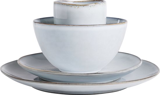 Mica Decorations Service de vaisselle Tabo 4 personnes - Gris
