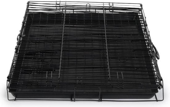 Cage pour chien - XL - 91 x 56 x 63 cm - Pliable - Métal, plastique - Noir - VI Online Products