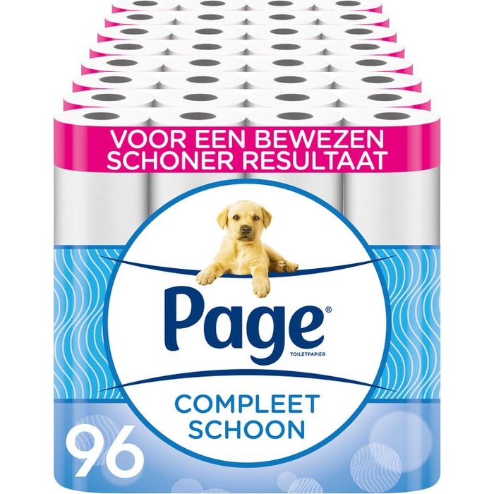 Page papier toilette - 96 rouleaux - Papier toilette Complete Clean - avec un soupçon de coton