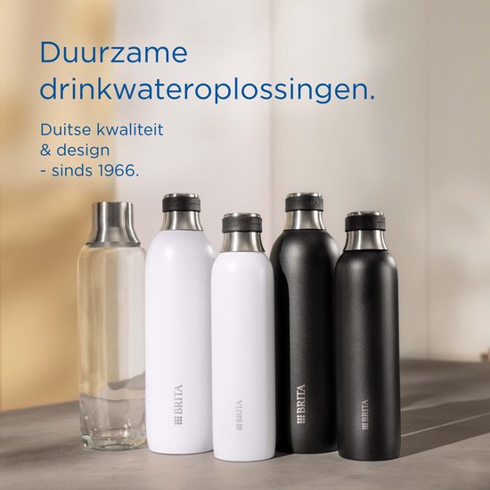 BRITA - SodaTRIO - Soda - Bouteille en verre - Accessoire pour machine à soda, lot de 2