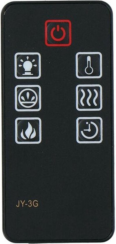 Cheminée Électrique Memphis - Classic Fire  - Chauffage avec Télécommande et Minuteur - Effet Flamme LED - 1800 W – Noir
