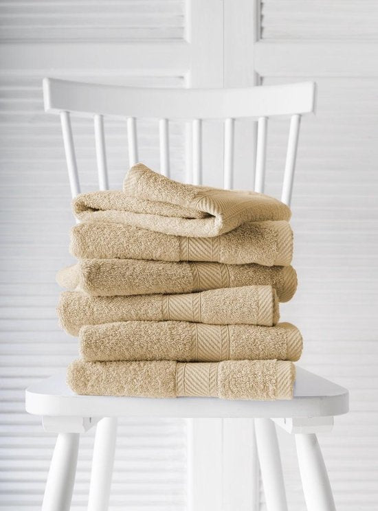 Lingettes d'invité De Witte Lietaer Helene Sand 30 x 50 cm - 6 pièces - Coton