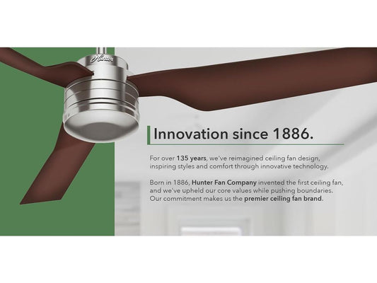 Ventilateur de plafond Hunter Bayview - 137 cm - Intérieur/Extérieur - Noir