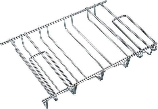 Support à vin pour 12 verres - 34x25x9cm - Métal argenté - 12 verres à vin