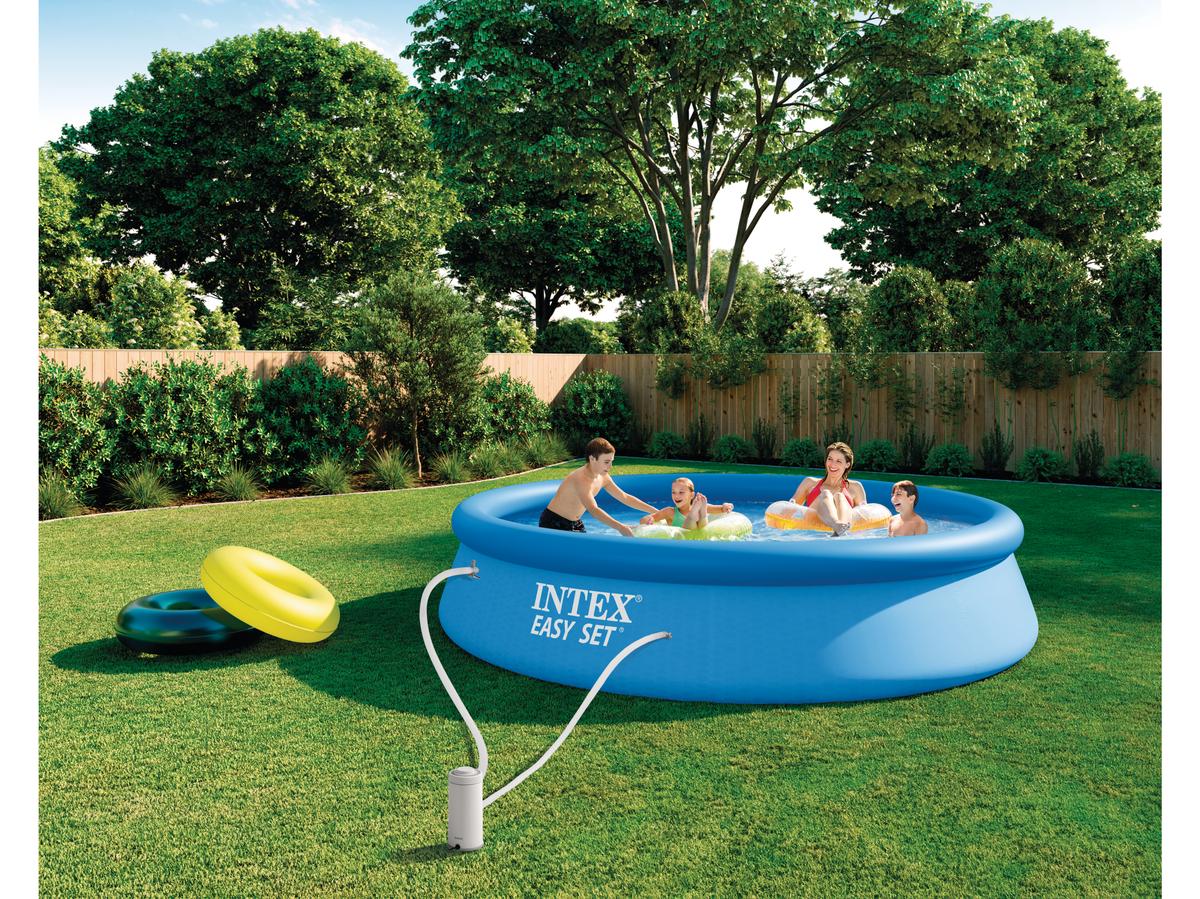 Piscine Intex Easy Set - Pompe de filtration incluse - Dimensions : 366 x 76 cm