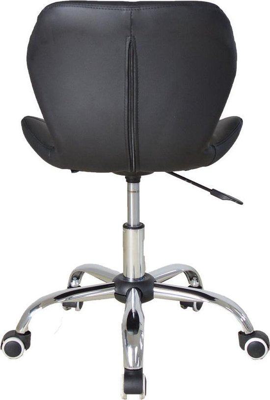 Chaise de bureau au design moderne - fauteuil de direction - hauteur réglable - noir