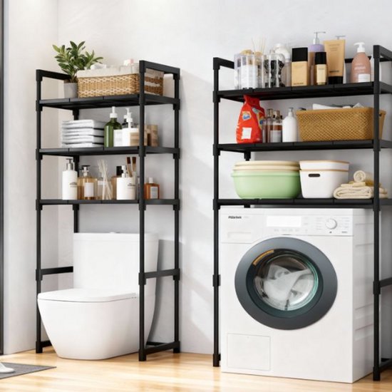 Meuble pour lave-linge Nexxt avec espace de rangement et crochets - 72 x 26 x 162 cm