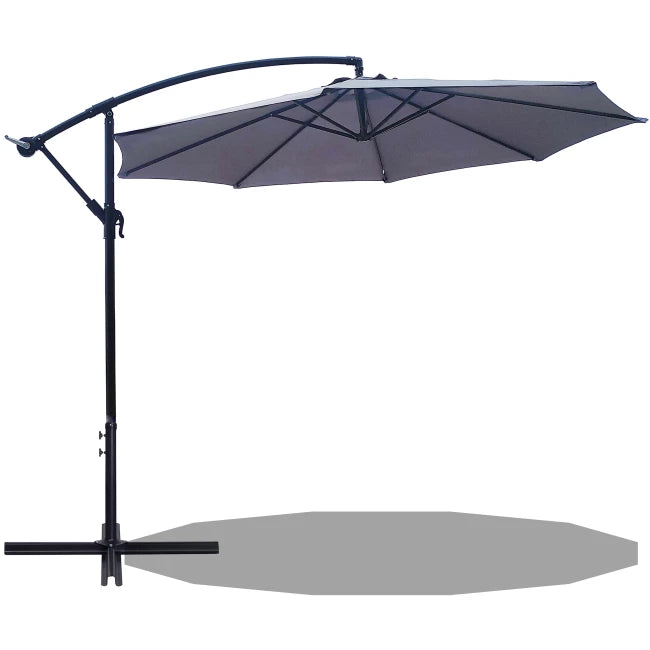 Parasol Lifa garden - Rotation 360° - ø300cm - Hauteur 250 cm - Gris