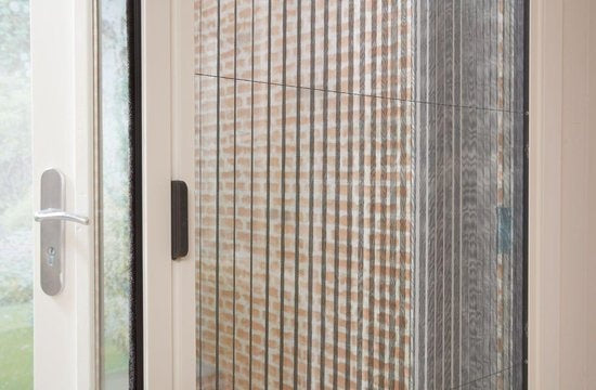 Bruynzeel Porte moustiquaire plissée sur mesure 96x233-236 blanc s900