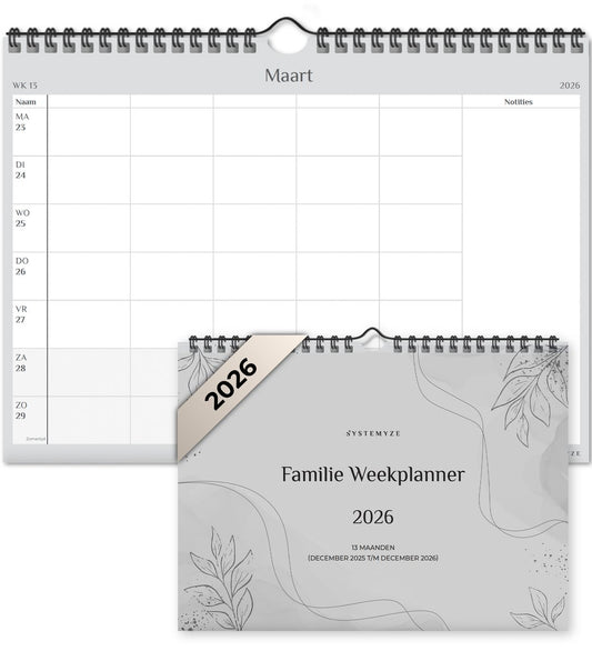 Systemyze-Planificateur-famille-Basic-2026-Semaine-Planificateur-famille-13-Mois-Blanc-Gris-S0061