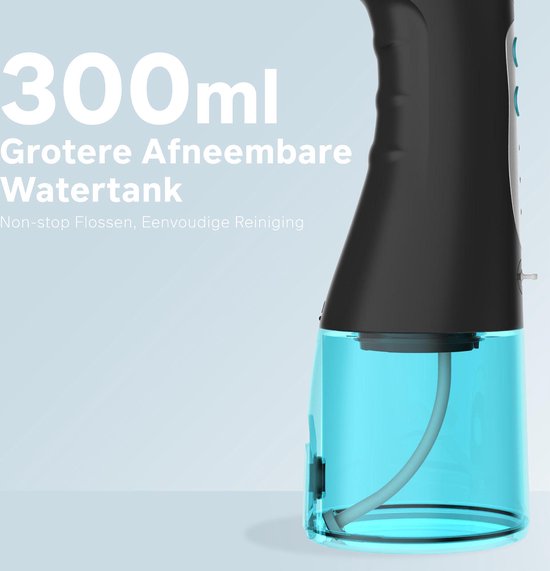 Bintoi® iSonic F500 - Fil dentaire - Douche buccale professionnelle - Fil dentaire pour appareil dentaire - Fil dentaire - 3 étapes et 4 accessoires - IPX7 Waterproof - Sac de voyage inclus Cadeau