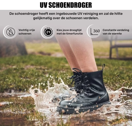 TibaGoods Professional Shoe Dryer & Shoe Freshener - Séchoir à chaussures - Fonction UV - Fonction minuterie