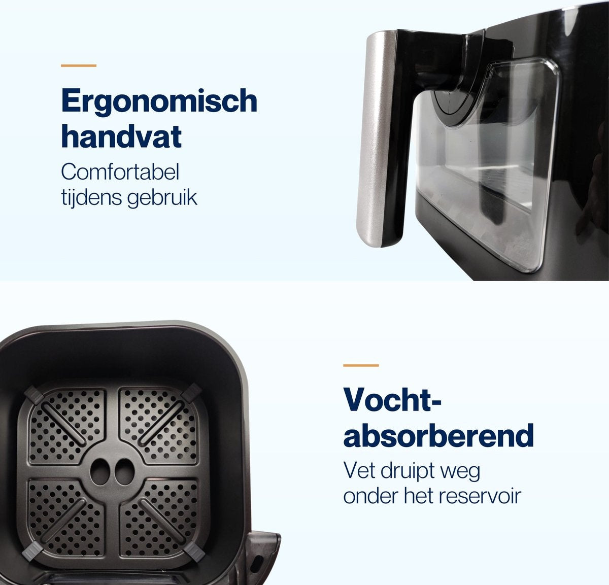 Ocina Airfryer - Friteuse à air chaud - 1600W - 4.5L - Affichage digital - Noir