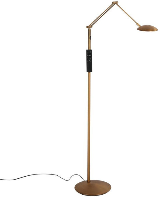 Lampadaire Steinhauer Daphne 2 4601BR - lampe de lecture en métal et composants électroniques de couleur bronze, éclairage réglable, style classique, idéale pour une utilisation en intérieur