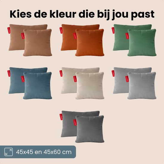 Auronic Heat Pillow - Classic - 45x45 - Sans fil - Rechargeable - Oreiller électrique - Infrarouge - Bleu