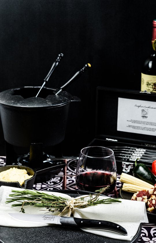 Laguiole Style de Vie Couteaux à steak Luxury Line - 6 pièces - Bois de pakah noir