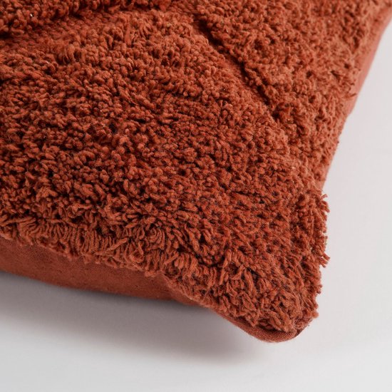 Coussin décoratif Jaimy de la collection In The Mood - 45 x 45 cm - Coton - Marron