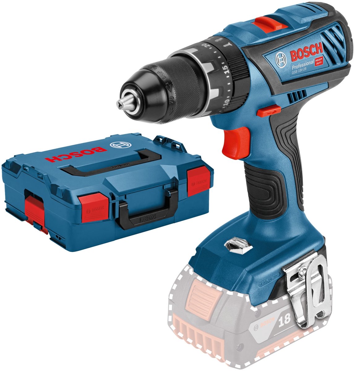 Bosch Professional GSB 18V-28 - Tournevis à percussion sans fil - 18V - Sans batterie - Corps de base