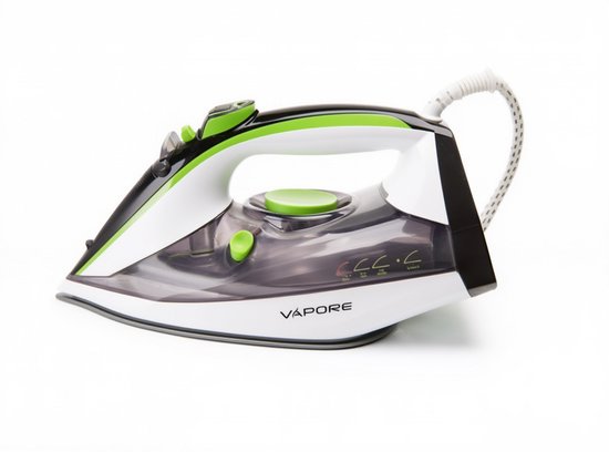 Vapore - Fer à vapeur 2400W - Semelle en céramique - Fer à repasser - 34g/min de vapeur - Anti-goutte - Fer à repasser - Autonettoyant - Tapis de repassage résistant à la chaleur inclus