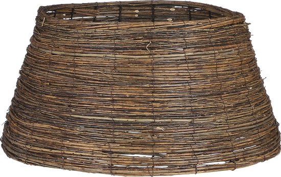 Décoration sapin de Noël - House of Seasons -jupe de sapin - H26 x Ø55 cm - Marron