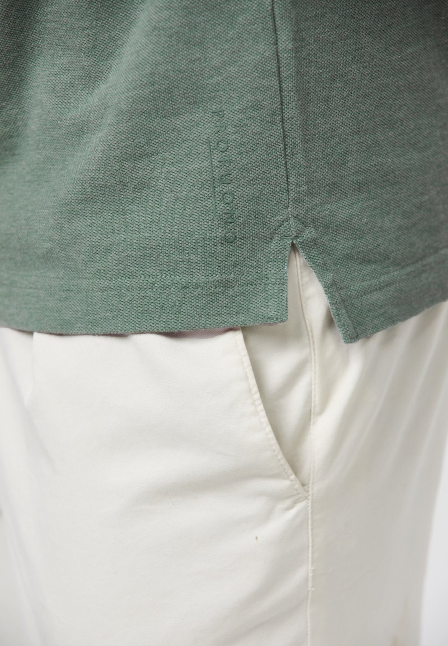 PROFUOMO Polo Homme - Manches courtes - Vert - Taille XXL - Regular Fit - Longueur : Normale