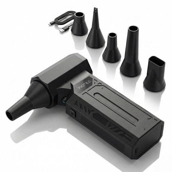Souffleur d'air 110 000 tr/min - 4 modes - Nettoyeur sans fil - Air comprimé pour ordinateur - Turbo Fan Compressed Air - Souffleur d'air à batterie
