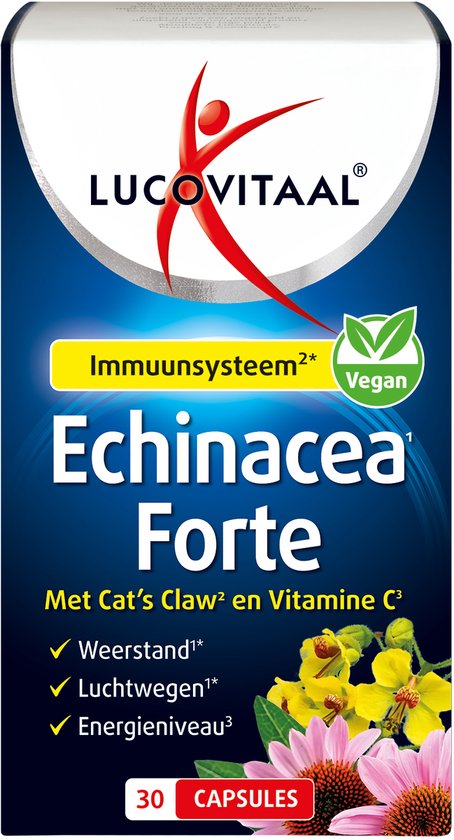 Lucovitaal Echinacea Forte à la griffe de chat, 30 gélules