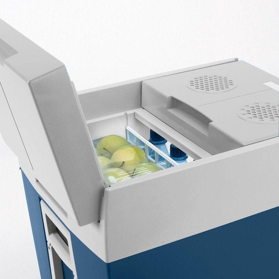 Glacière thermoélectrique Mobicool MT48W avec roulettes - 48 l - 12/230 V - bleu/blanc