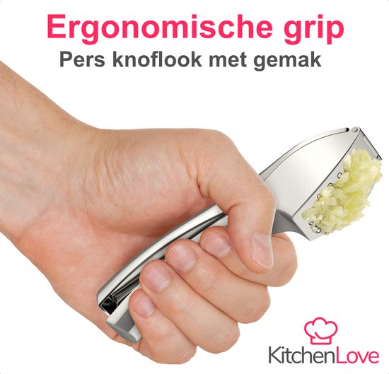 KitchenLove Presse-ail - Presse-ail - Presse-gingembre - Lavable au lave-vaisselle