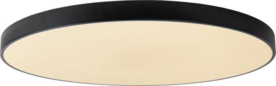 Lucide UNAR - Plafonnier - Ø 80 cm - LED 3 StepDim - 1x80 W 2700 K - Noir