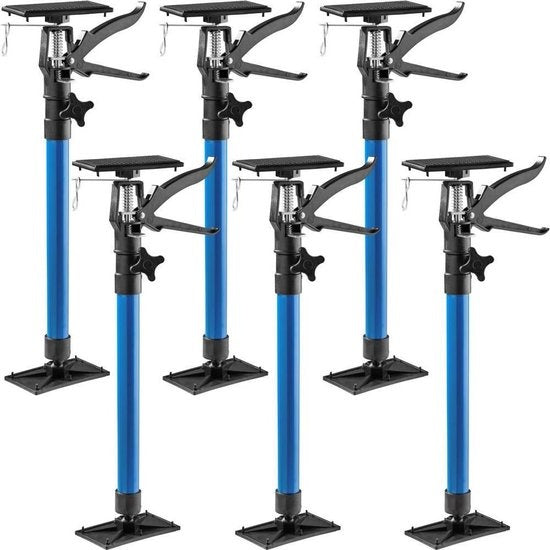 tectake - 6 tampons de construction réglables bleus - 30 kg - 402614
