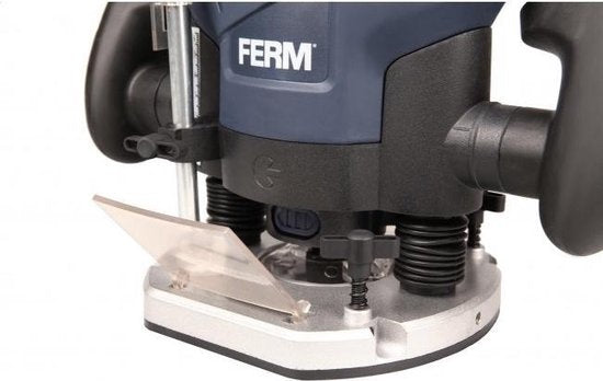 Défonceuse FERM - PRM1015 - 1300W - 2 pinces - profondeur de fraisage 60mm - diamètre de fraisage 30mm - 6 pièces