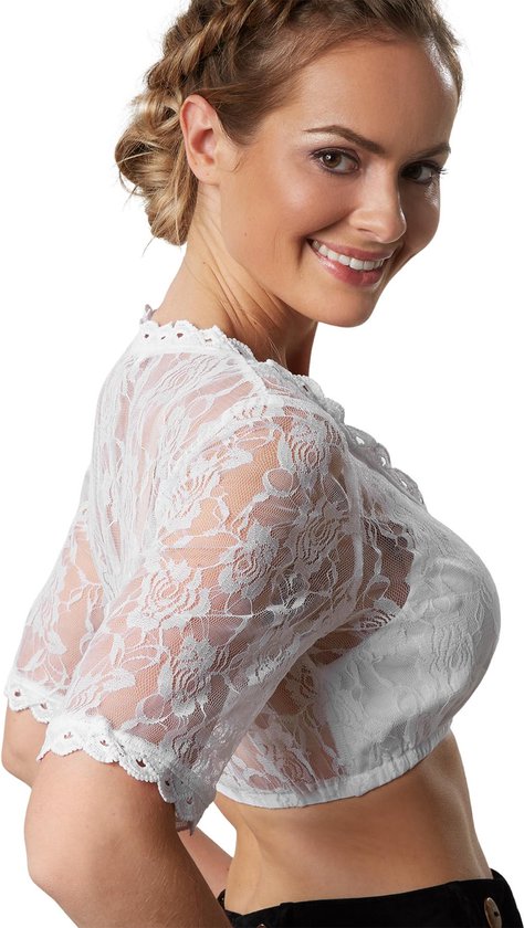Dressforfun Dirndl blouse Heidi XXL - déguisement costume halloween déguisement carnaval déguisement carnaval déguisement carnaval - 303079