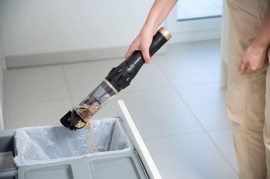 Aspirateur à main sans fil Livington Prime Everyday sans sac - Aspirateur à main d'une puissance de 90 watts - 3 embouts inclus - noir