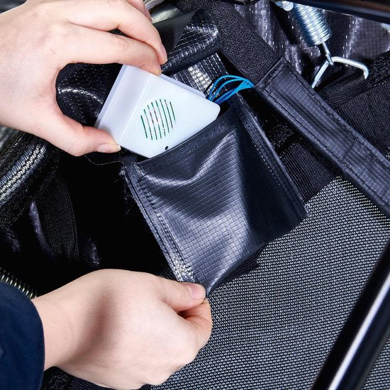 Trampoline Plum - Son et filet - 122 x 122 x 180 cm - Océan