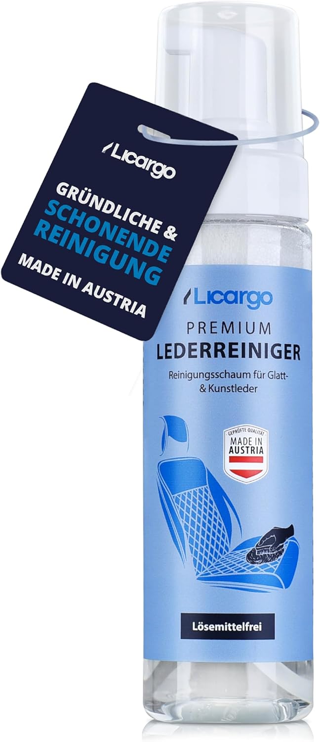 Licargo - Nettoyant moussant pour cuir d'auto - pour cuir lisse et similicuir - 200 ml