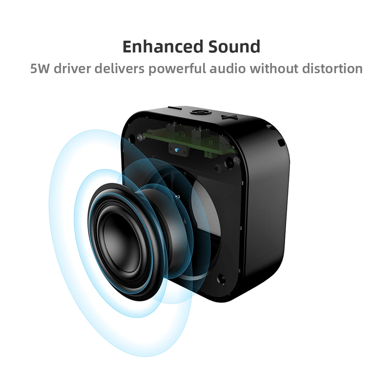 Enceinte Bluetooth Mifa A1 - Mini enceinte stéréo sans fil - Étanche - Mains libres - 85 × 46 × 86 mm - Noir