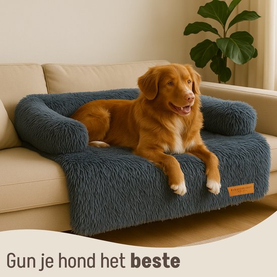 By Cee Cee Original Dog Rug Bench - Panier pour chien - Premium - Entièrement dézippable - Dark Grey- 102x90 - Size L