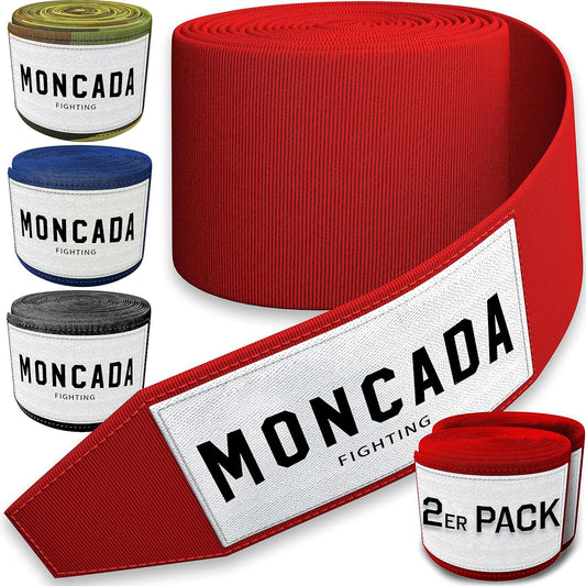 Bandage de boxe de combat Moncada - 4m - Rouge