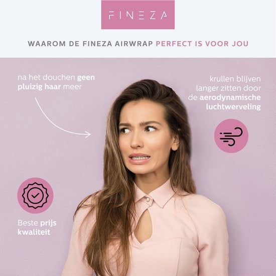 Brosse à air chaud - Fineza - Brushing/Boucleur - Airwrap - Noir