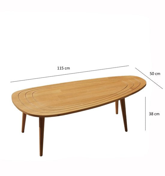 Asir - table basse - teck - 115 x 50 x 38 cm