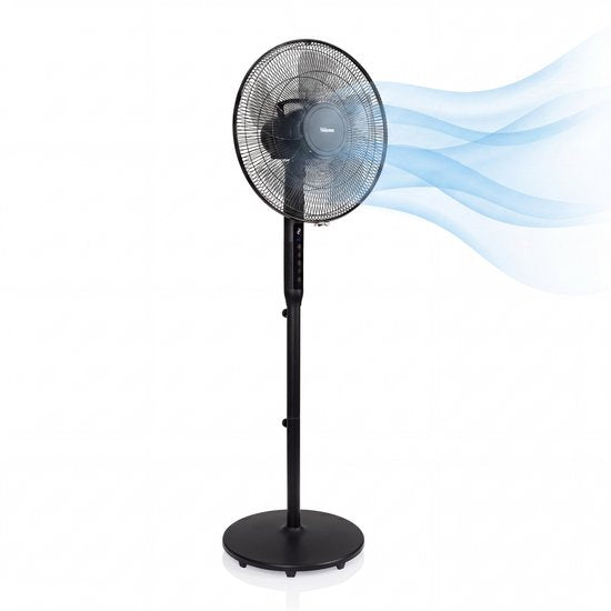 Ventilateur sur pied 3-en-1 Tristar - 40 cm - Avec télécommande - 9 vitesses - 3 modes de ventilation avec mode veille et minuterie - Oscillant - VE-5796