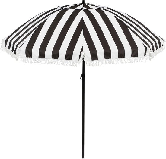 Parasol - In The Mood - Collection Osborn - H238 x Ø220 cm - Noir, blanc