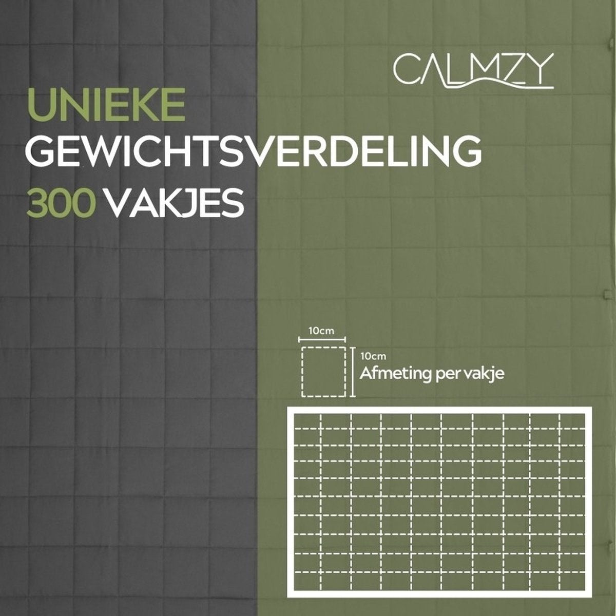 Calmzy - Couverture lourde 8 kg - Bambou - 150 x 200 cm - Gris foncé