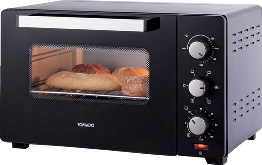 Tomado TEO3000B - Four posable - 30 litres - 1600 watts - Air chaud - 3 niveaux d'encastrement - Noir