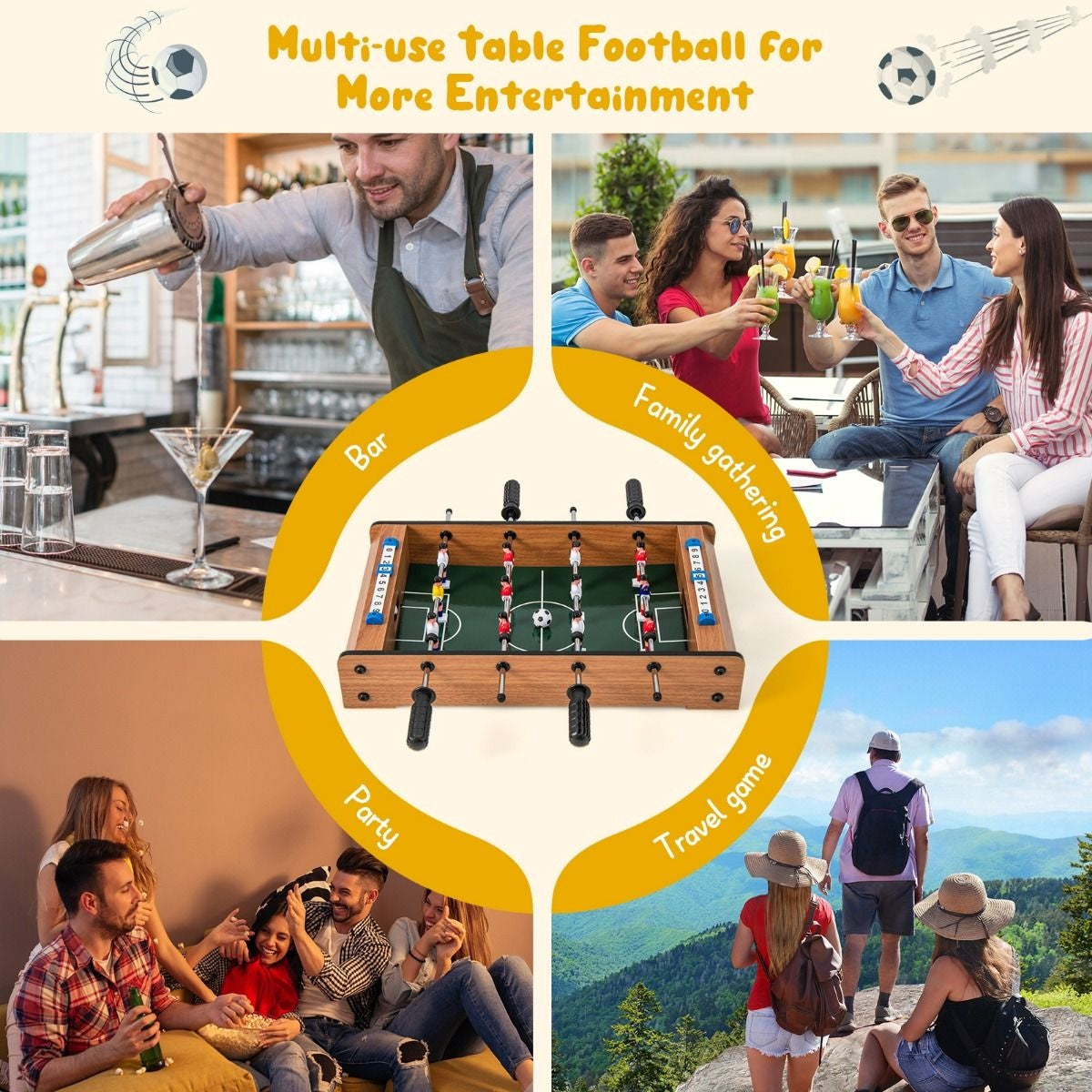 Coast Mini Football Table - Pour les enfants - 51 x 31 x9 cm
