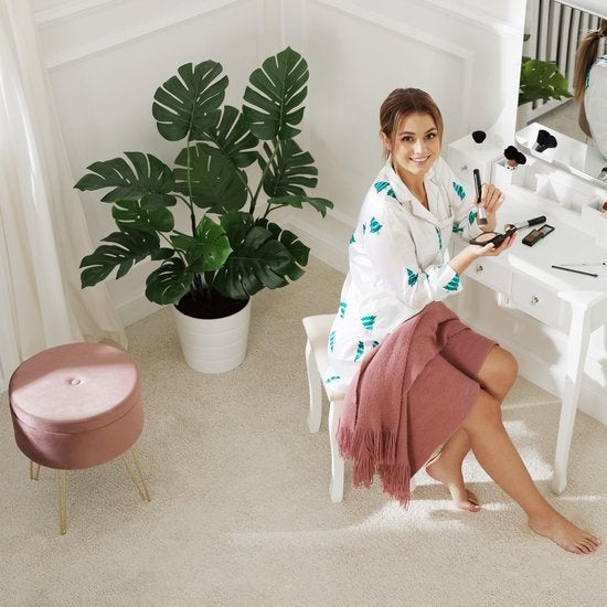 tectake - Tabouret d'assise Ava turquoise - 403954