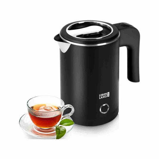 Bouilloire électrique Lebenlang LBL2319 - 0.5L - acier inoxydable - 600W - Noir