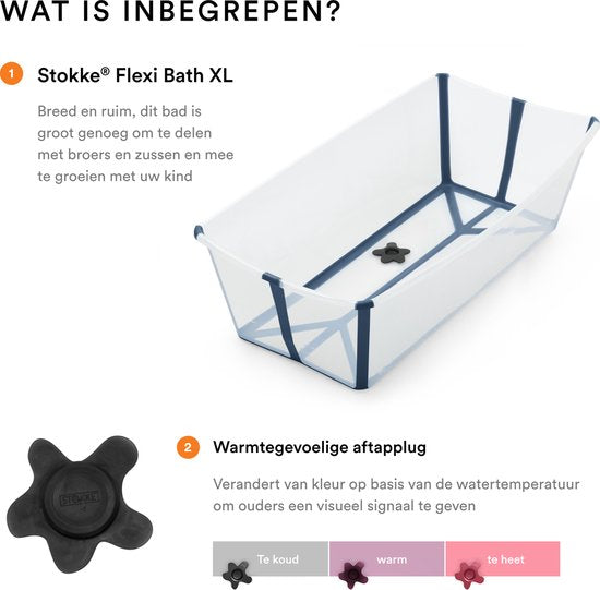 Baignoire pour bébé Stokke Flexi Bath - XL - Bleu